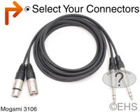 Mogami 3106 Dual XLR Male & XLR Female Balanced Specialty Cable, EHS-Built