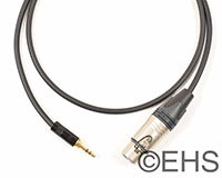 Mogami 2552- 1/8" (3.5mm) Mono Output to Stereo Input Cable, EHS-Built