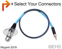 Mogami 2319 1/8" Locking Sennheiser Mic Wireless XLR Cable, CM1, EHS-Built
