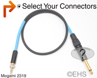 Mogami 2319 1/8" Locking Line6 Wireless Instrument Cable, EHS-Built