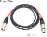 Mogami 3080- DMX 3 Pin Lighting Control Cable 3 Ft, EHS-Built
