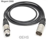 Mogami 3080- 5 Pin Male to 3 Pin Female XLR Control Cable, EHS-Built
