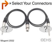 Specialty Y, XLR Female to selection, Mogami 2552, EHS-Built