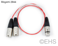 Mogami 2944 5 pin XLR-F to Dual XLR-M cable, EHS-Built