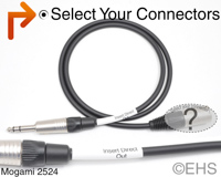 Mogami 2524 Top Grade Insert Direct Out Cable, EHS-Built