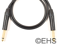 Mogami 2319 Unbalanced line cable 1/4" TS 5 Ft, EHS-Built