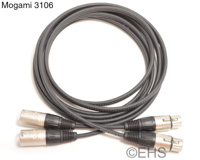 Mogami 3106 - 2 Channel Microphone Cable 25 Ft, EHS-Built