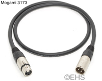 Mogami 3173 Ultra Heavy Gauge Mic cable 1 Ft, EHS-Built