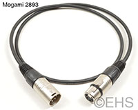 Mogami 2893 4 pin XLR cable, EHS-Built