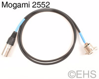 Mogami 2552 Panel Mount Balanced Specialty Cable, EHS-Built