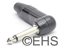 Neutrik NP2RX-BAG TS 1/4" Right Angle Black/Silver