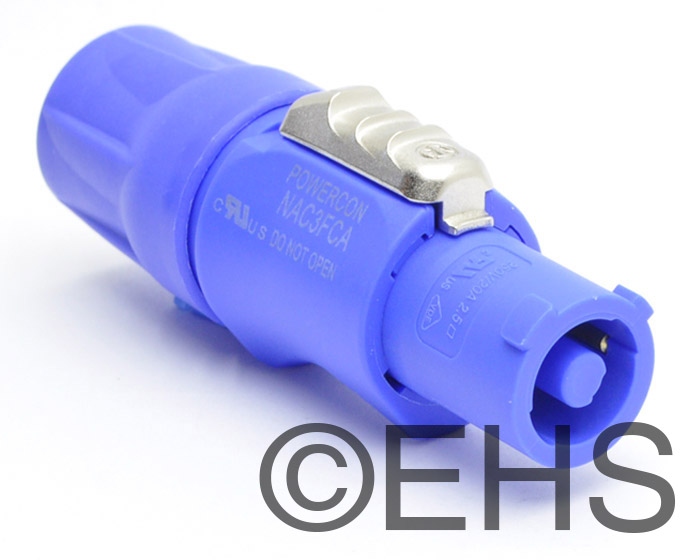 thumbnail image 2 of 6FT Neutrik PowerCON Cable To NEMA 5-15P – 16AWG SJT Blue Power Cable 2 of 6