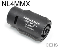 Adapter Neutrik NL4MMX 4 pole Speakon Coupler