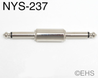 Adapter Neutrik NYS237 1/4" TS Male to 1/4" TS Male
