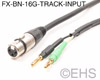 Track Input Cable, 16g, XLR F to Banana: Select-A-Length, EHS-Built