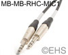 RapcoHorizon MIC1 balanced line cable 1/4" TRS 1 Ft, EHS-Built