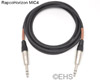 RapcoHorizon MIC4 Quad Balanced line cable 1/4" TRS 1 Ft, EHS-Built