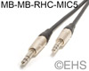 RapcoHorizon MIC5 High Grade Balanced Line Cable 1/4" TRS 3 Ft, EHS-Built