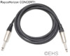 RapcoHorizon Concert1 High grade Unbalanced cable 1/4" TS 10 Ft, EHS-Built