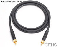 RapcoHorizon INST1 RCA cable: Select-A-Length, EHS-Built
