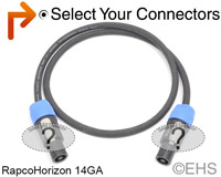 RapcoHorizon 14 Gauge Commercial Series Speaker Cable 6 Ft, EHS-Built