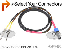 RapcoHorizon Dual 13 gauge Speaker cable 5 Ft, EHS-Built