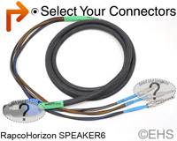 RapcoHorizon 3 Channel 13 gauge Speaker cable 3 Ft, EHS-Built