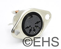 Rean NYS325 DIN 5 Pin / MIDI Panel Nickel/Silver