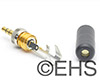 Switchcraft 35HDLBAUS 3.5mm Male TRS Locking Black/Gold .175"